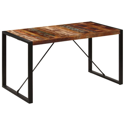 Tavolo da Pranzo 140x70x75 cm in Legno Massello di Recupero | homemem39