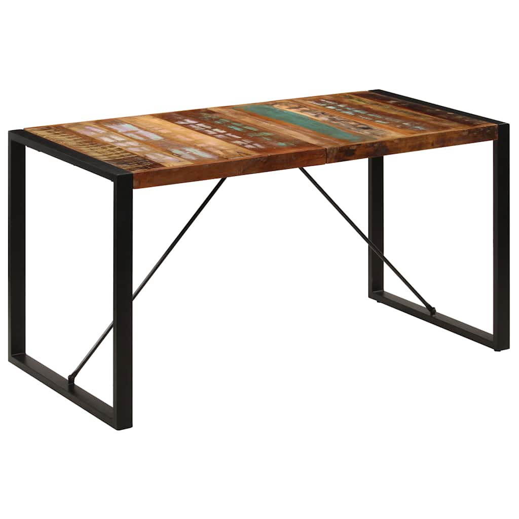 Tavolo da Pranzo 140x70x75 cm in Legno Massello di Recupero | homemem39