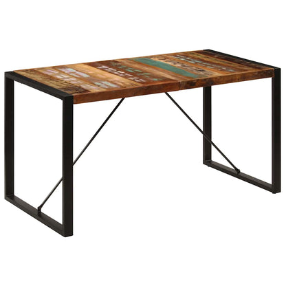 Tavolo da Pranzo 140x70x75 cm in Legno Massello di Recupero | homemem39
