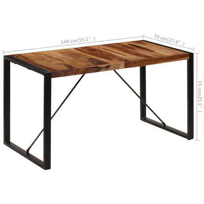 Tavolo da Pranzo 140x70x75 cm in Legno Massello di Acacia | homemem39