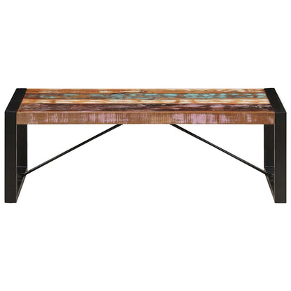 Tavolino da Salotto in Legno Massello di Recupero 120x60x40 cm