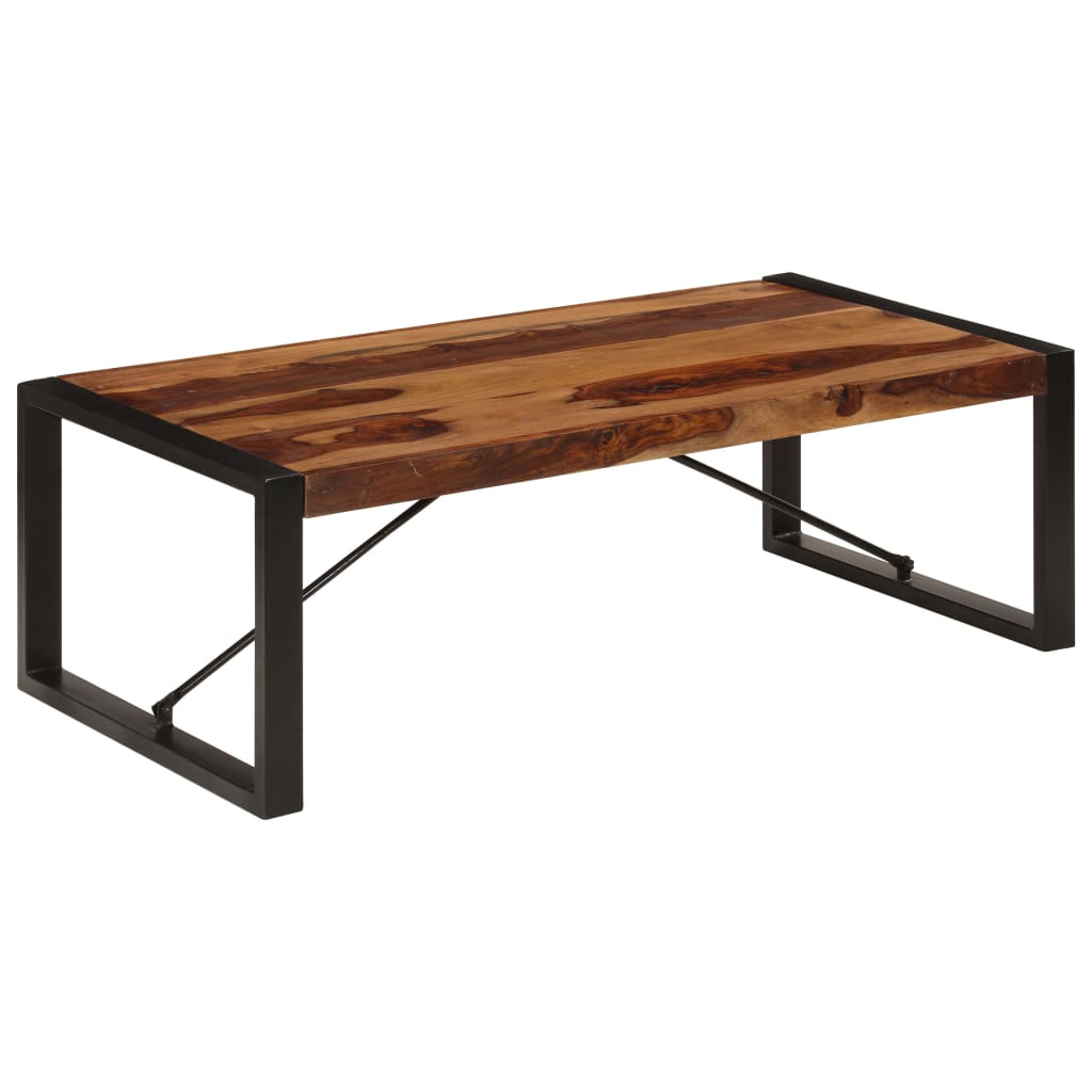 Tavolino da Salotto 120x60x40 cm in Legno Massello di Acacia | homemem39