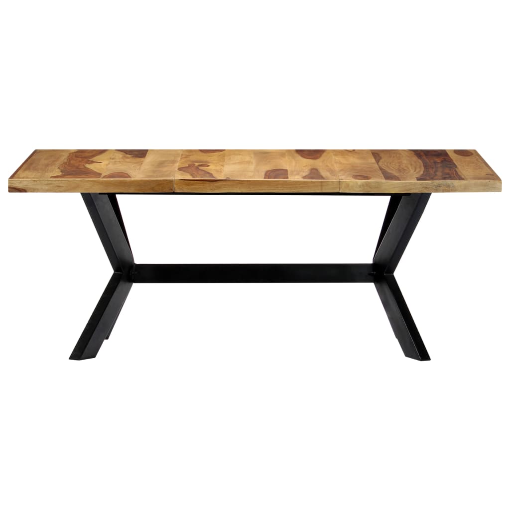 Tavolo da Pranzo 180x90x75cm in Legno Massello di Acacia