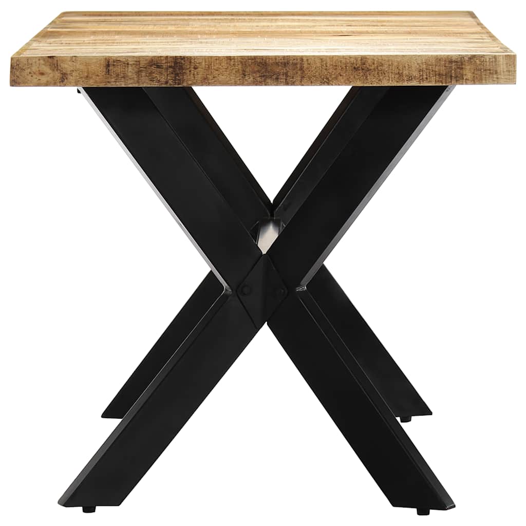 Tavolo da Pranzo 160x80x75 cm in Legno Massello di Mango Grezzo