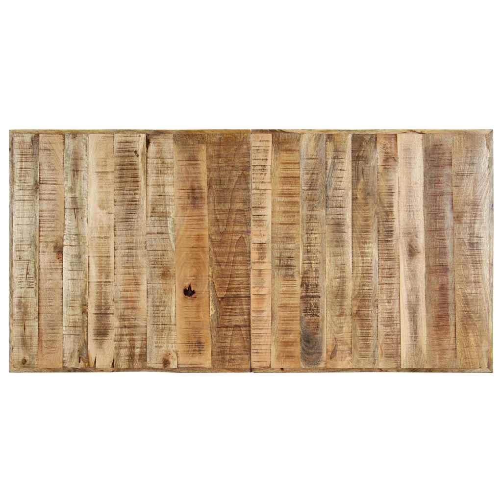 Tavolo da Pranzo 160x80x75 cm in Legno Massello di Mango Grezzo