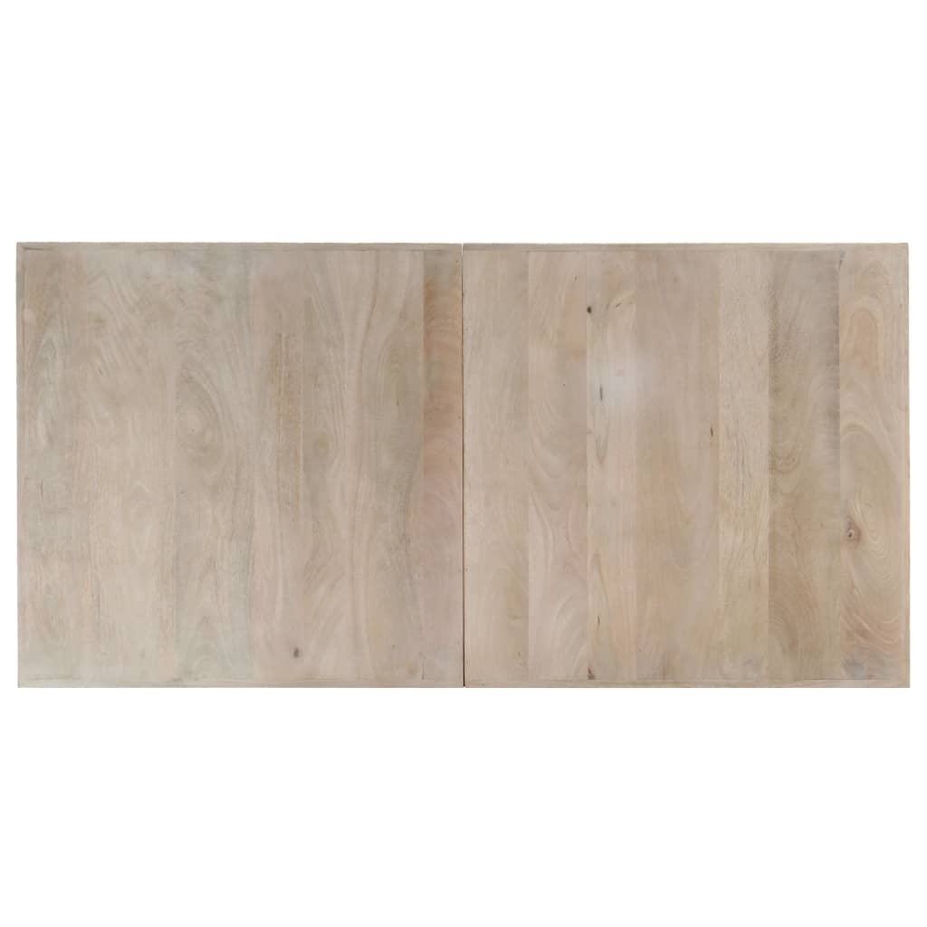 Tavolo da Pranzo 140x70x75 cm Legno Massello di Mango Sbiancato | homemem39
