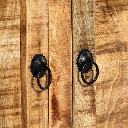 Credenza 120x35x76 cm in Legno Massello di Mango