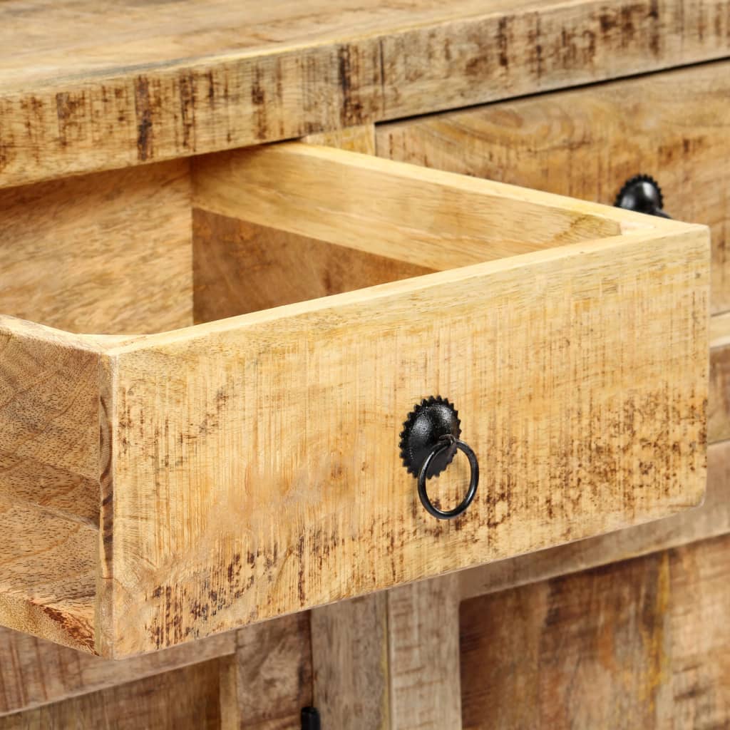 Credenza 120x35x76 cm in Legno Massello di Mango