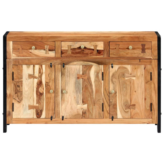 Credenza 120x35x75 cm in Legno Massello di Acacia - homemem39