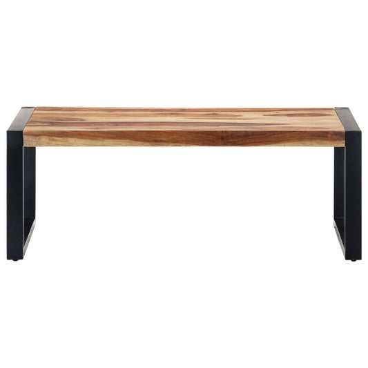 Tavolino da Salotto 110x60x40 cm in Massello di Acacia