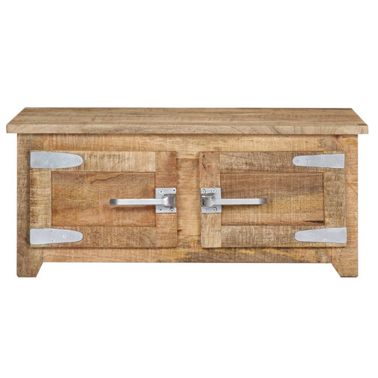Tavolino da Salotto 70x70x30 cm in Legno Massello di Mango | homemem39