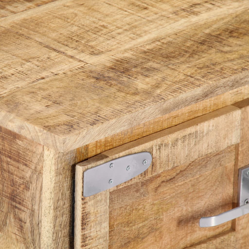 Tavolino da Salotto 70x70x30 cm in Legno Massello di Mango