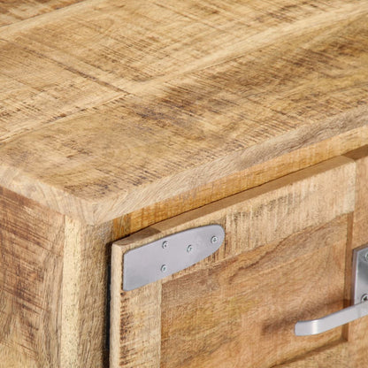 Tavolino da Salotto 70x70x30 cm in Legno Massello di Mango