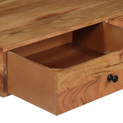 Scrivania a Parete 90x40x170 cm in Legno Massello di Acacia | homemem39