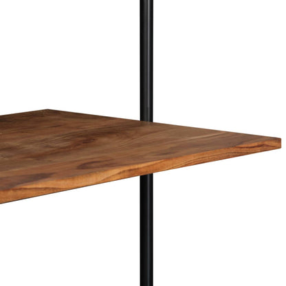 Scrivania a Parete 90x40x170 cm in Legno Massello di Acacia | homemem39