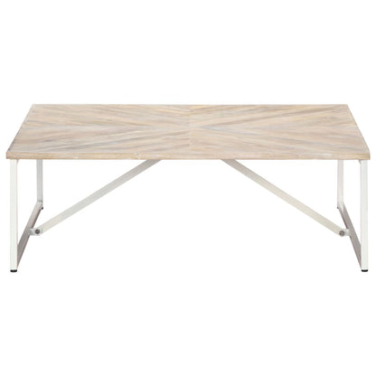 Tavolino da Salotto 110x110x36 cm in Legno Massello di Mango | homemem39