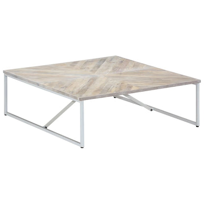 Tavolino da Salotto 110x110x36 cm in Legno Massello di Mango | homemem39