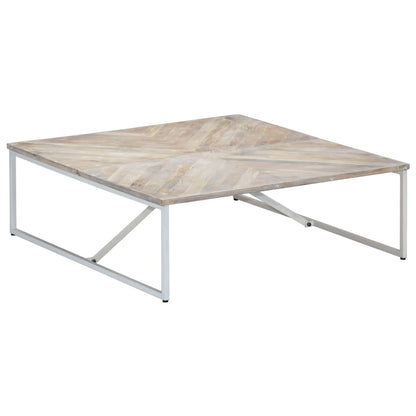 Tavolino da Salotto 110x110x36 cm in Legno Massello di Mango | homemem39