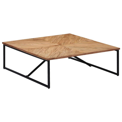 Tavolino da Salotto 110x110x36 cm Legno Massello di Acacia | homemem39