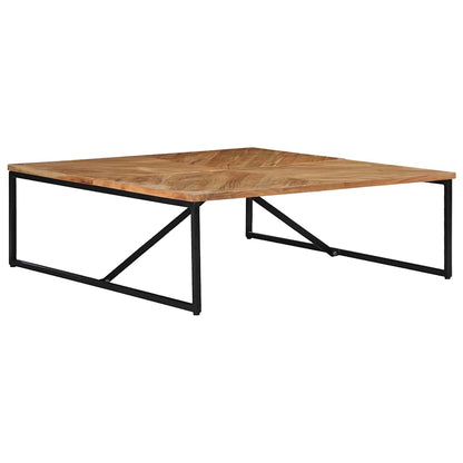 Tavolino da Salotto 110x110x36 cm Legno Massello di Acacia | homemem39
