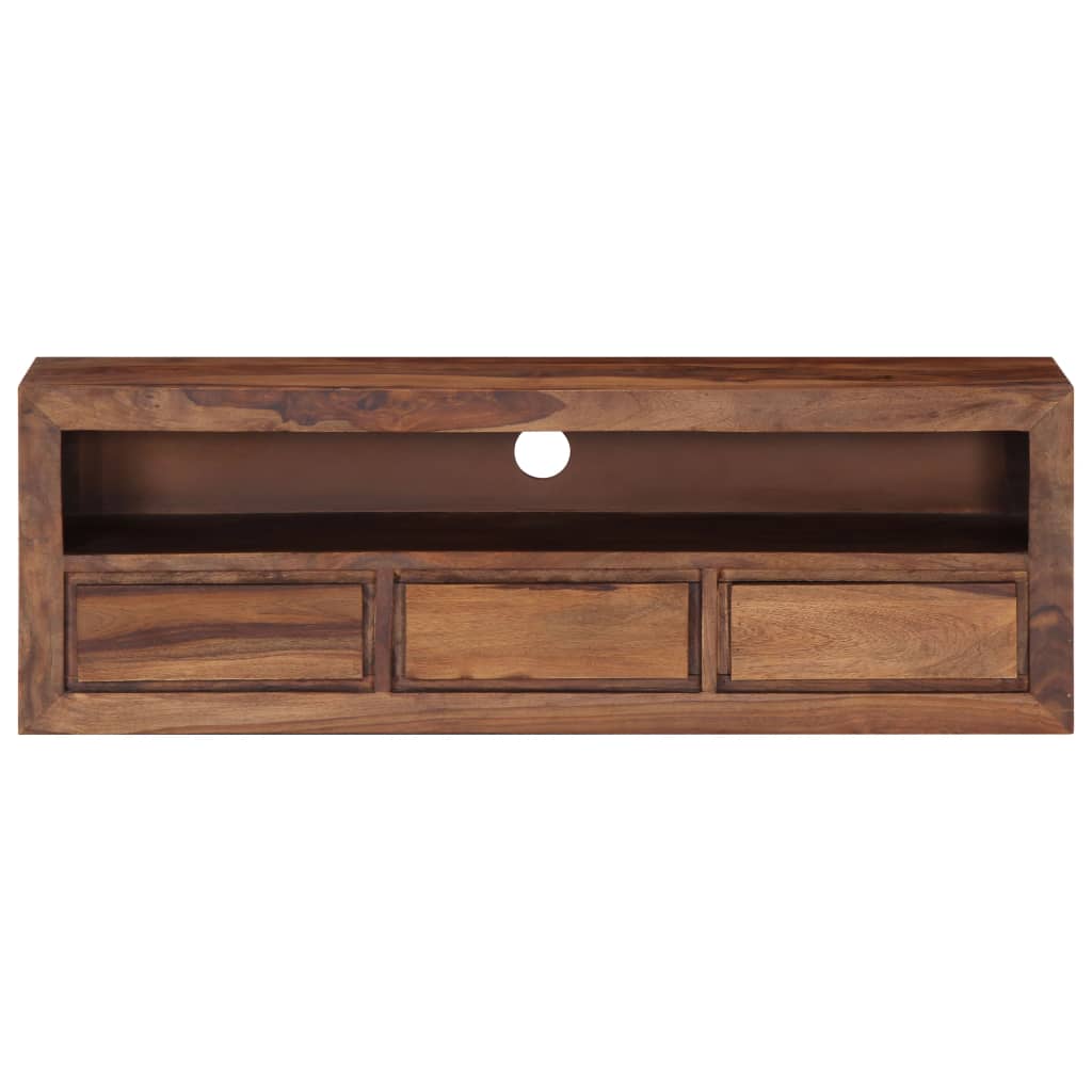 Mobile Porta TV 120x30x40 cm in Legno Massello di Acacia - homemem39