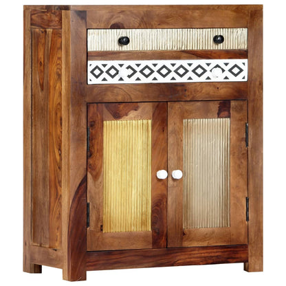 Credenza 60x30x75 cm in Legno Massello di Acacia - homemem39