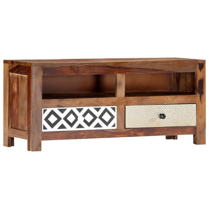 Mobile Porta TV 90x30x40 cm in Legno Massello di Acacia - homemem39