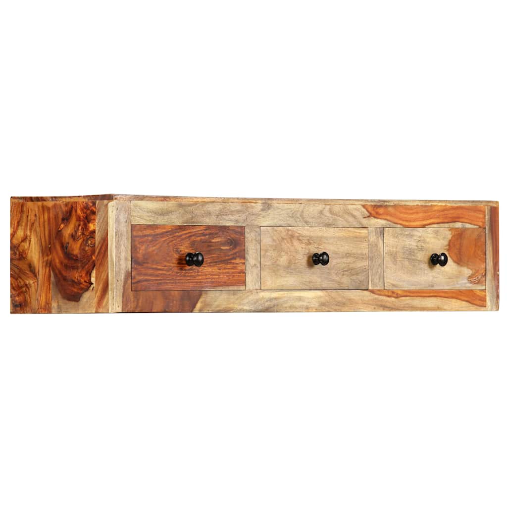 Tavolo Consolle da Parete 100x25x20 cm in Massello di Acacia