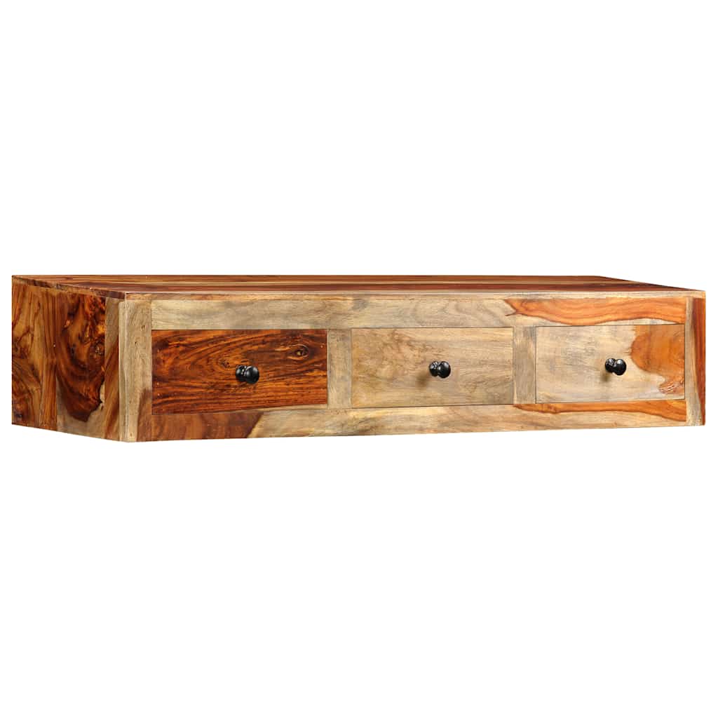 Tavolo Consolle da Parete 100x25x20 cm in Massello di Acacia