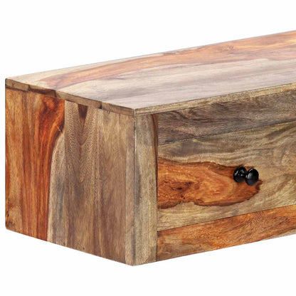 Tavolo Consolle da Parete 100x25x20 cm in Massello di Acacia