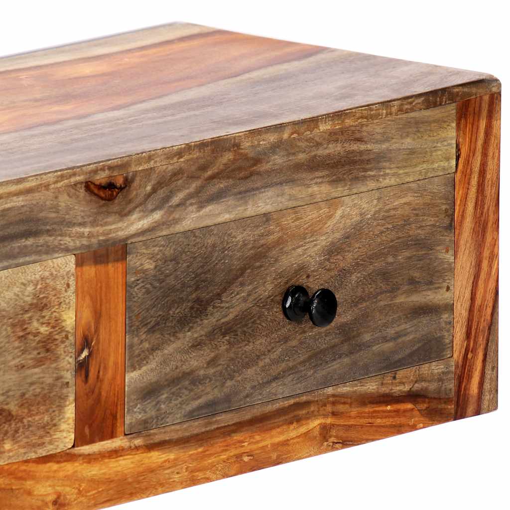 Tavolo Consolle da Parete 100x25x20 cm in Massello di Acacia