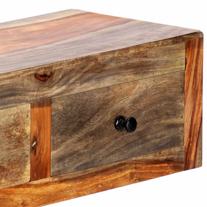 Tavolo Consolle da Parete 100x25x20 cm in Massello di Acacia