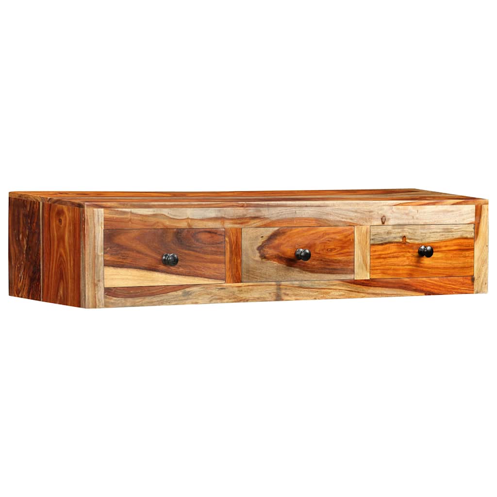 Tavolo Consolle da Parete 100x25x20 cm in Massello di Acacia