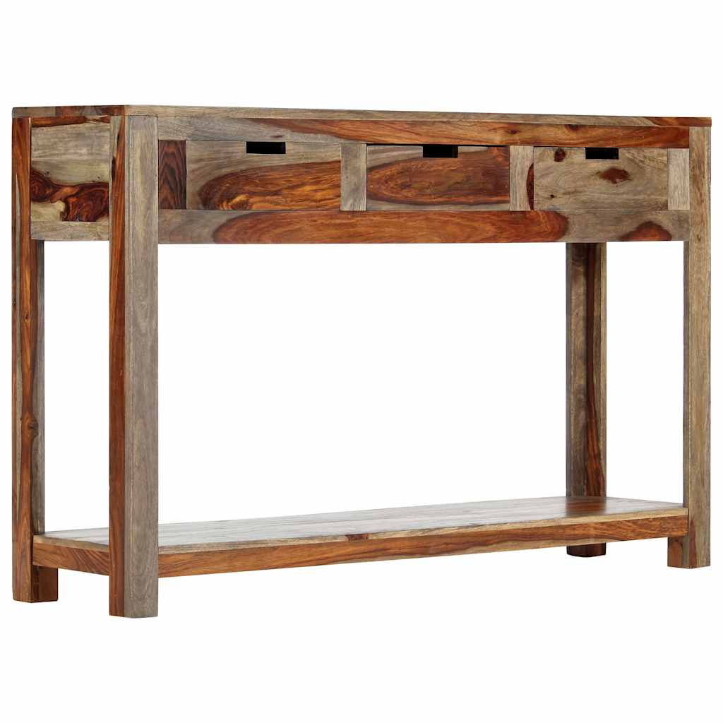 Tavolo Consolle con 3 Cassetti 120x30x75 cm Legno di Acacia