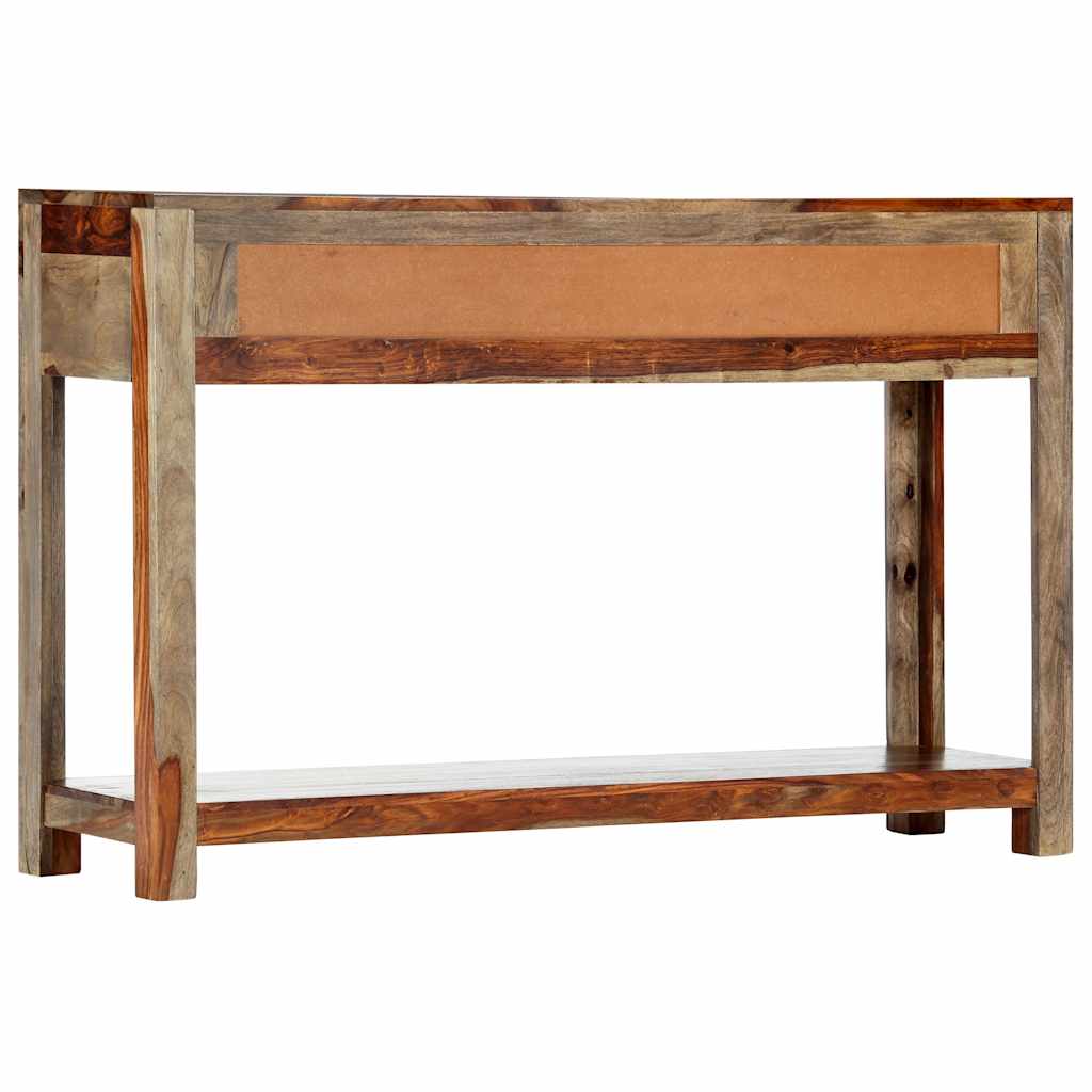 Tavolo Consolle con 3 Cassetti 120x30x75 cm Legno di Acacia