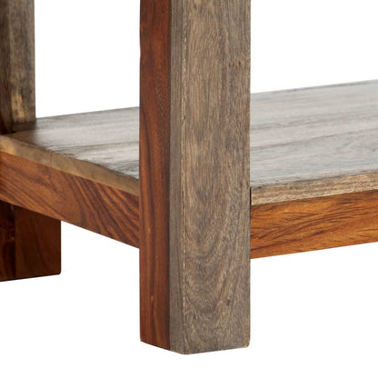 Console Table with 3 Drawers 120x30x75 cm Sheesham Wood