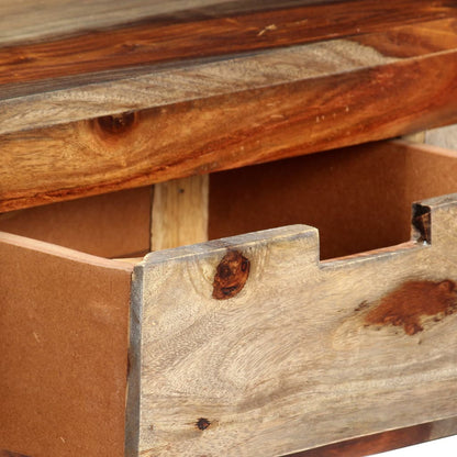 Console Table with 3 Drawers 120x30x75 cm Sheesham Wood