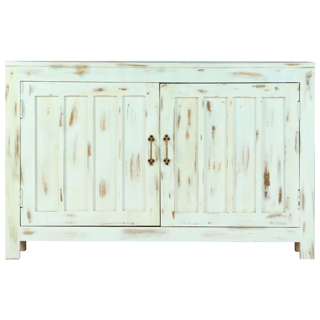 Credenza Azzurra 110x35x70 cm in Legno Massello di Mango - homemem39