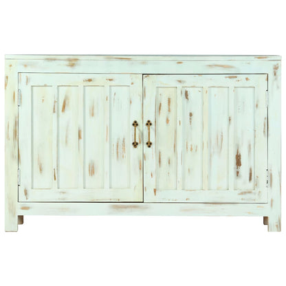 Credenza Azzurra 110x35x70 cm in Legno Massello di Mango - homemem39