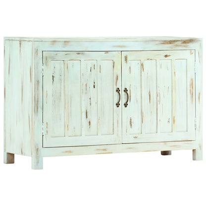 Credenza Azzurra 110x35x70 cm in Legno Massello di Mango - homemem39