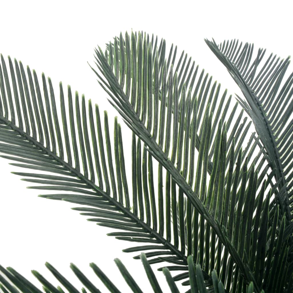 Palma di Cycas Artificiale con Vaso Verde 125 cm | homemem39