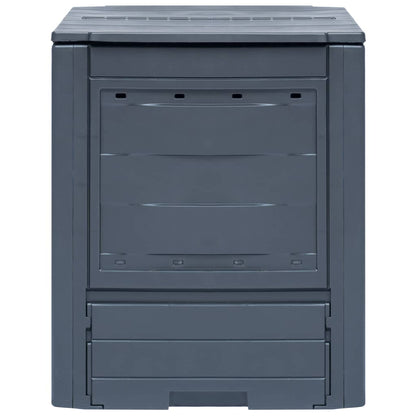 Compostiera da Giardino 60x60x73 cm 260 L Grigia - homemem39