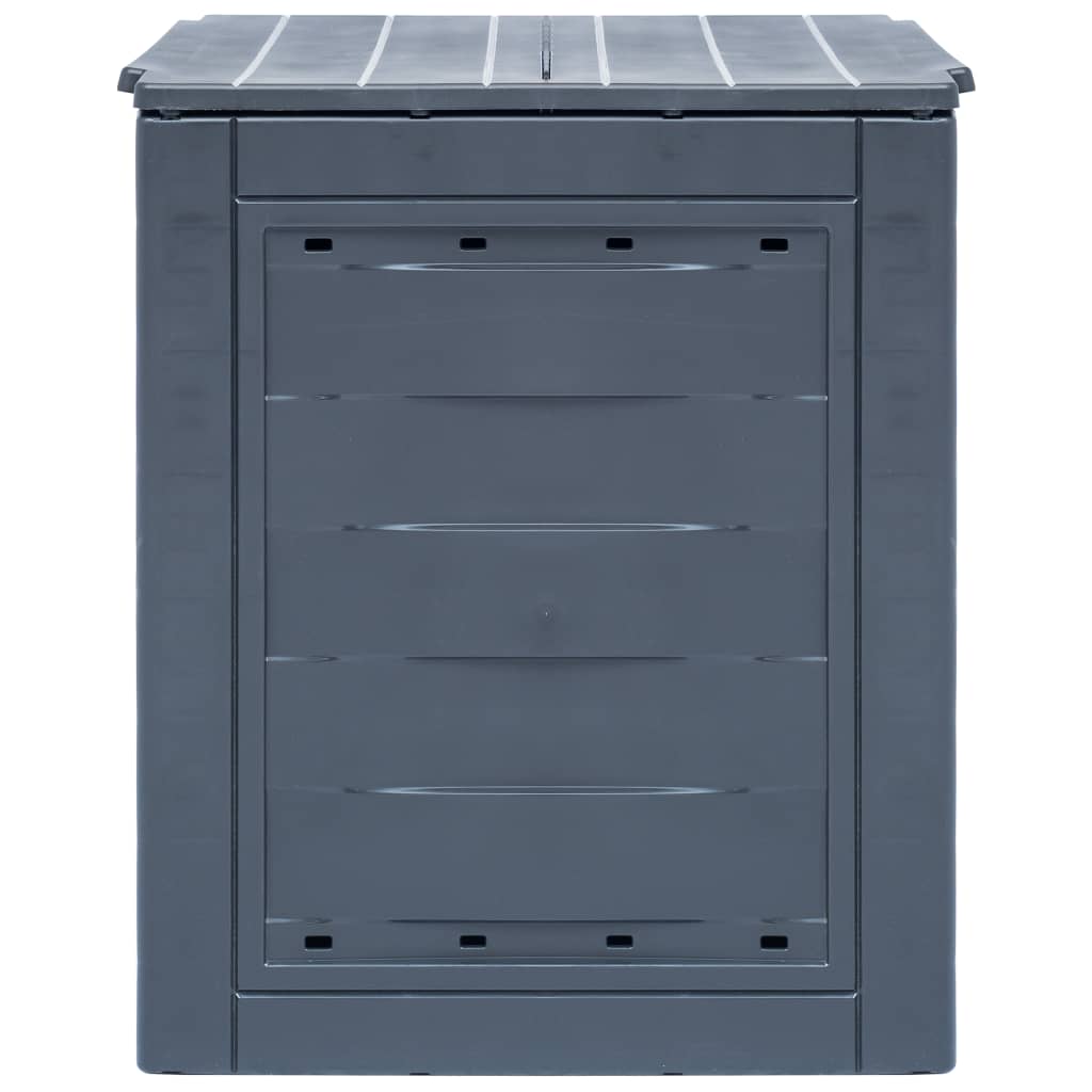 Compostiera da Giardino 60x60x73 cm 260 L Grigia - homemem39