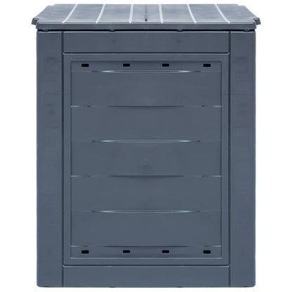Compostiera da Giardino 60x60x73 cm 260 L Grigia - homemem39