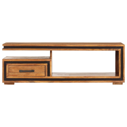 Tavolino da Salotto 100x45x33 cm in Legno Massello di Acacia | homemem39