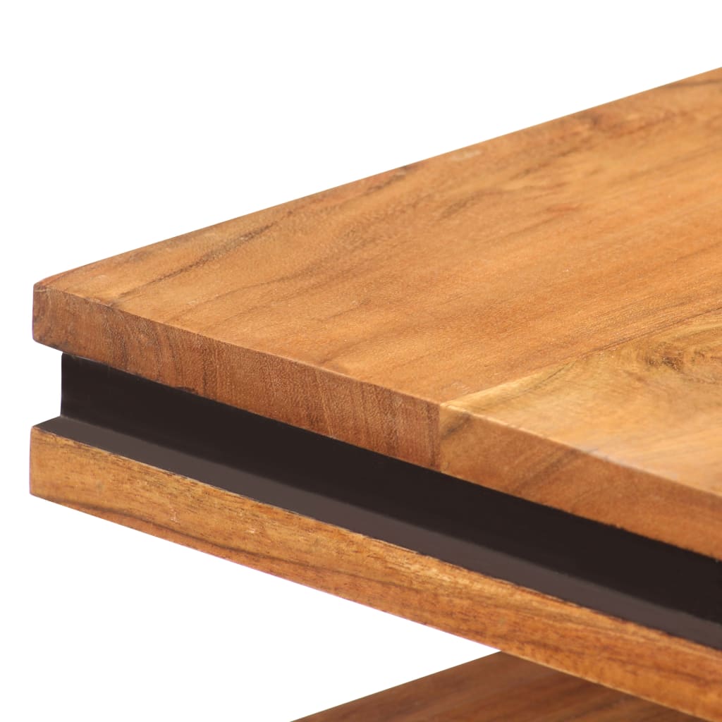 Tavolino da Salotto 100x45x33 cm in Legno Massello di Acacia | homemem39