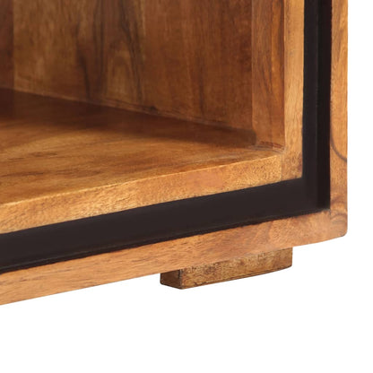 Tavolino da Salotto 100x45x33 cm in Legno Massello di Acacia