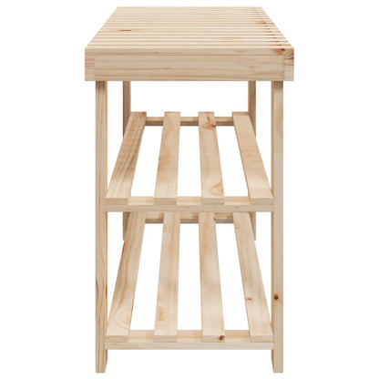 Scarpiera 2 in 1 con Piano d'Appoggio 2 pz in Legno Massello | homemem39