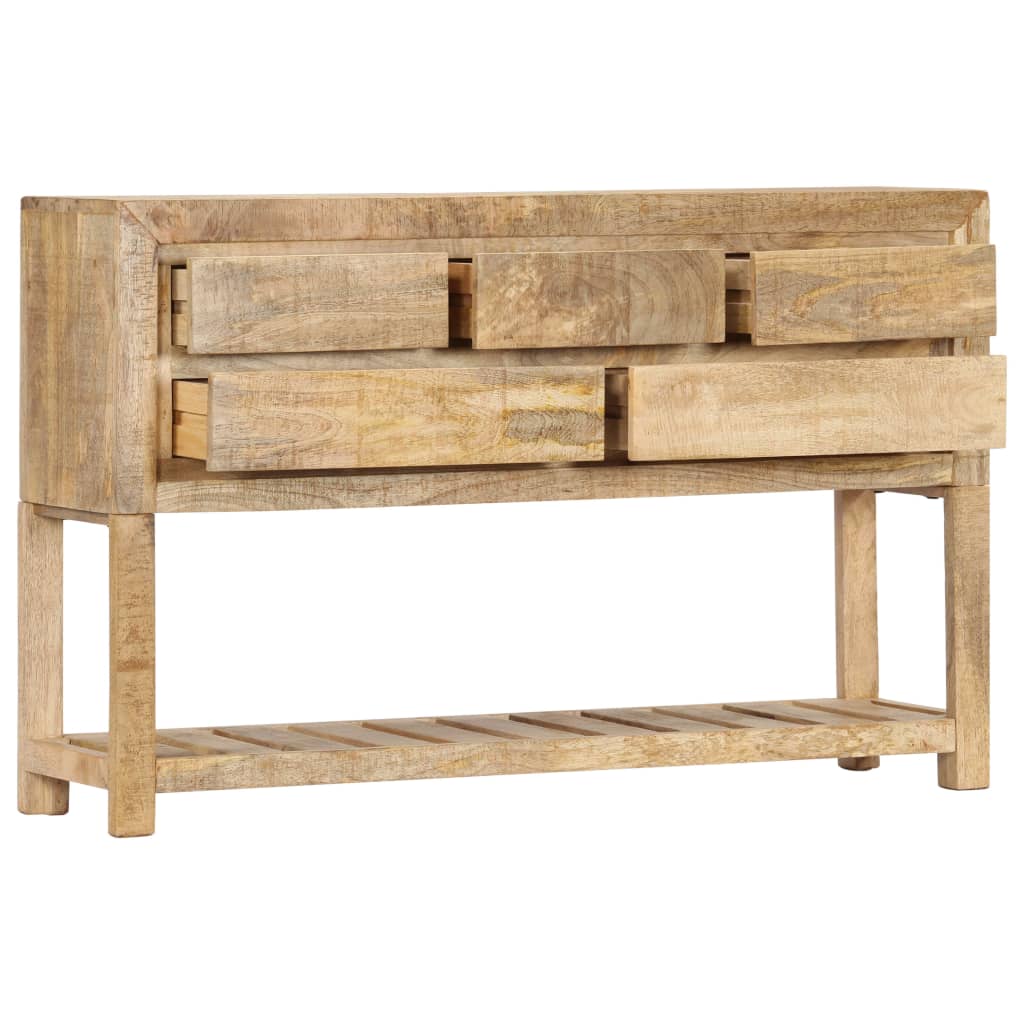 Credenza 120x30x75 cm Legno Massello di Mango - homemem39