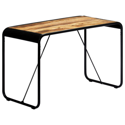 Tavolo da Pranzo 118x60x76 in Legno Massello di Mango Grezzo - homemem39